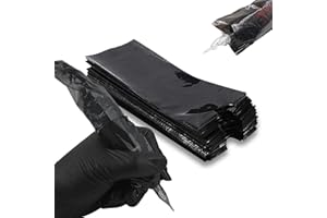 POHOVE 200 Pcs Disposable Tattoo Pen Bags for Cartridge Machine Accessories,Wireless Battery Tattoo Pen Machine Plus,2.55 inch X 7.48 inch
