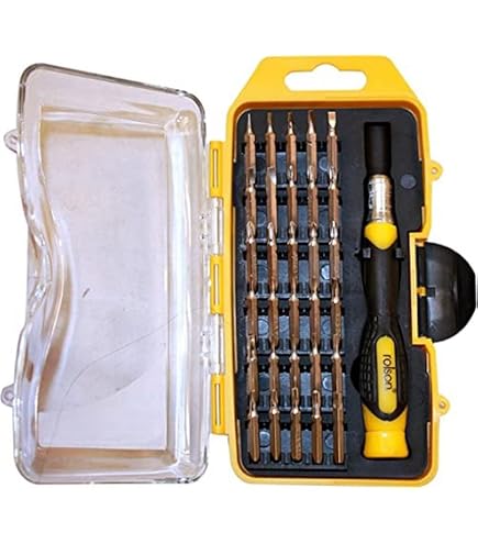 Rolson 28419 Umschaltknarre Mit Bit-Set, 38-teilig – Inkl. Torx, Pozidriv, Phillips & Schlitz-Bits