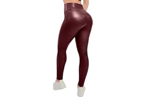 Love My Fashions ® Women's Soft Faux Leather Warm Fleece PU Leggings Wet Look Elasticated Waist Full-Length Trousers