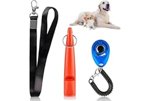 huoanpo Dog Whistles for Recall,2 Pack Dog Whistle,High-Frequency Whistles with Lanyard – Loud & Far-Reaching Sound for Bark Control & Obedience – Ideal for Puppy & Pet Training -Orange,Blue