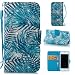 Produktbild iPhone SE 3D Hülle, NewTH iPhone 5s PU Lederhülle Flip Hülle im Bookstyle Cover Schale Ständer Etui Karten Slot Schutzhülle Tasche Wallet Case für Apple iPhone SE / 5s/5