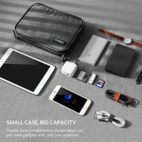 UGREEN elektronische Tasche iPad Organizer elektronik Zubeh  r Tasche Reise Organizer Case Doppel Schicht Aufbewahrungstasche f  r ipad Mini 4 3 2 1  