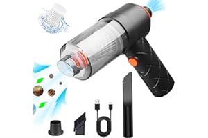 Bemkia Aspirateur à Main - 8000 PA Mini Aspirateur De Voiture,120W Rechargeable Aspirateur sans Fil Portable pour Maison Voiture Bureau Table Canapé