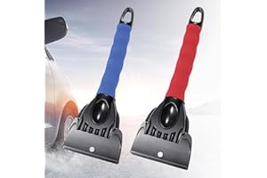 VidFair 2 Pack Car Ice Scraper Efficency and Non Scratch Scrape Ice Snow and Frost from Windscreens with Foam Handle and Side Windows Easily Car Scraper Ice for Car SUV Truck Windshield Windows