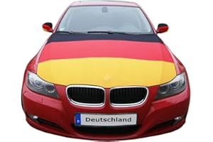 ROSEANNE Deutschland Motorhaubenfahne, 130 x 160 cm, Flagge für Auto Motorhaube, Fanartikel Fahne Groß