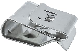 Zolunu 100pcs Solarpanel Kabelklemmen Photovoltaik Kabelklemmen, Edelstahl Anhänger Drahtklemmen für elektrische Kabel-Management