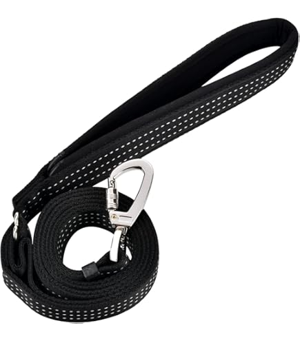 Guinzaglio Da Traino Per Cani - 5m, Gommato, Riflettente, Con Moschettone 360° E Chiusura Sicura, Nylon - Foto 11