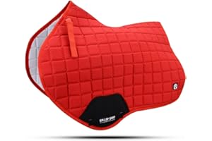 GALLOP SHOP Sottosella Numnah - Sottosella per saltare a contatto ravvicinato (pannocchia/pony, rosso)