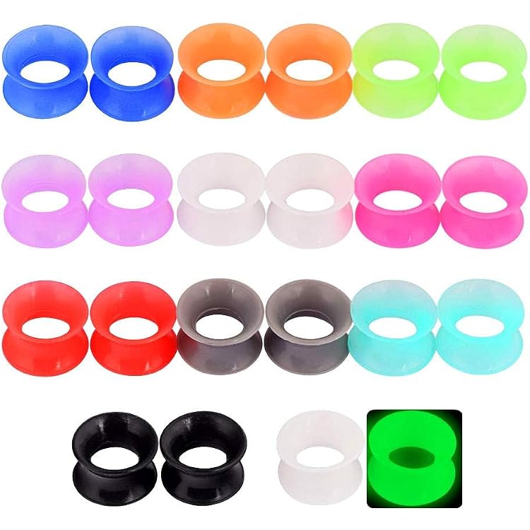 Fly Style Silikon Flesh Tunnel Ohrstecker – 26-40 Mm, Flexibel, Hautfreundlich