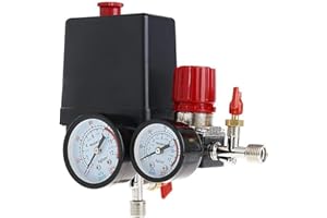 DENT-DE-LION Compressore d'Aria Pressostato,Pressostato Aria Compressa Compressore 90-120PSI + Regolatore di Pressione