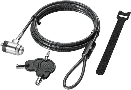 Câble De Verrouillage HP Ultraslim - 1,8 M, Acier Inox - Pour Sécuriser PC Portable HP (EliteBook, ZBook, Omen…)