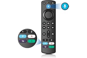 SZILBZ 3è Gén Pro Plus Télécommande Vocale pour Fire AMZ Smart TVs Cube/TV Stick/Lite/4K Max et Compatible avec Insignia/Toshiba/Pioneer Fire Smart TVs