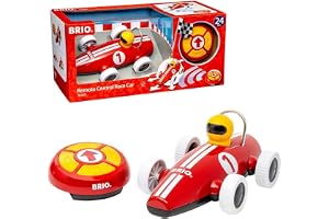 BRIO 30388 Fjärrstyrd racerbil | R/C Race Car. 2 delar. Batteridriven racerbil med fjärrkontroll. Från 24 månader. Perfekt för det lilla barnet.