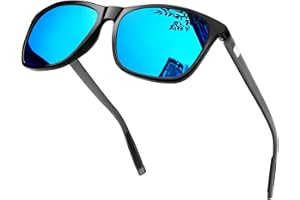 KANASTAL High Protection Polarised Sunglasses Al-Mg Alloy, Flexible Spring Hinge UV400 Protection for Men and Women