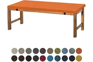 Aselbia Bankauflage Sitzkissen 100X50X5CM,Waschbare Rutschfestes Bankkissen Sitzauflage Bequeme Bankpolster für Bank, Fensterbank, Gartenmöbel, Terrasse, Drinnen,Orange