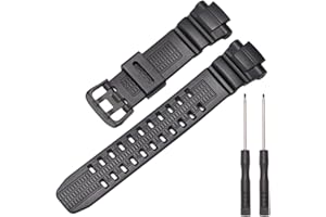 MCXGL Gumowy pasek kompatybilny z Casio GW-3500B GW-3000B GW-2000 G-1200B G-1250B męski pasek do zegarka, wodoszczelny, z żywicy, akcesoria do zegarków