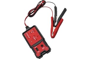 WPSAGEK Testeur de relais de voiture, kit de testeur de rayonnement de relais automobile 12 V, testeur électrique de voiture, outil de réparation de diagnostic de système de circuit automatique avec