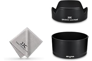 JJC Gegenlichtblende-Set für Canon RF-S 55-210 mm F5-7.1 IS STM Objektiv & Canon EF-M 15-45 mm f/3.5-6.3 IS STM Objektiv & Canon RF-S 18-45 mm f/4.5-6.3 IS STM anon ET-6 0B & EW-53