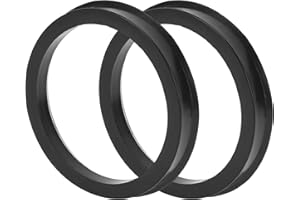 TUCKBOLD Car Wheel Hub Centring Rings Durable Wheel Centering Shaft Shock Absorbing Hub Rings Black 2pcs OD 78.1mm to ID 66.6mm Plastic