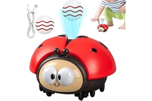 Aohcae Marienkäfer Luftballon Spielzeug für Babies, Hängendes Marienkäfer Ball Spielzeug, Sinnesspiele für Kinder, Ballblasspiel für Geburtstag Weihnachten