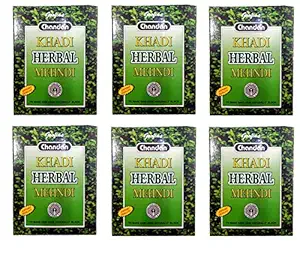 Khadi Pure Goofins Herbal Black Mehndi, 80 G (Pack Of 6), 80 g (Pack of 6)