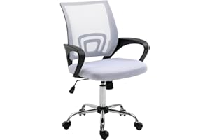 ‎SVITA SVITA Cydney Kinder Schreibtischstuhl Bürostuhl Netzbezug Drehstuhl Stuhl Schreibtisch Weiß