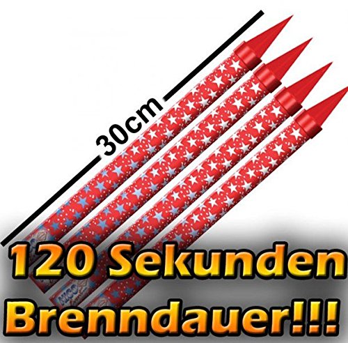 8 Eisfontänen/ Zaubersterne Brenndauer 120 Sekunden
