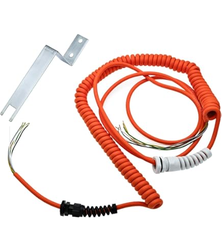 Teleskopfeder-Spiralkabel 5-adrig 20 AWG - Dehnbares Elektrokabel 7,5m