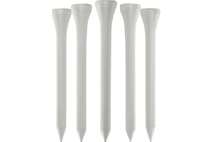 TH Golf 70mm 2 3/4" Premium White Bamboo Golf Tees Sustainable Eco Friendly Pack of 100