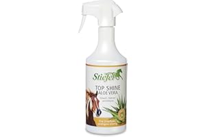 Stiefel Top Shine Aloe Vera – Spray per manto, criniera e coda del cavallo, districante con aloe vera, effetto lucentezza setosa, 750 m