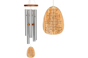 Woodstock Chimes Signature Collection, Woodstock Reflections, 22'' The Lord's Prayer Inspirational and Memorial Wind Chimes for Outdoor, Patio, Home or Garden Décor (WRLP)