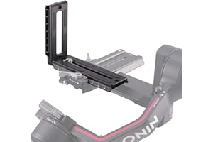 FOTGA Schnellwechselplatte L Halterung für DJI Ronin RS2 RSC2 RS3 Pro und RS3 Mini Gimbal Stabilisator, Kompatibel mit Arca-Swiss Standard, DSLR Kamera Universal Vertikal Quick Release L Bracket