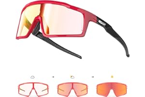 SCVCN Photochromique Lunette de Cyclisme Homme Femme VTT Vélo Course à pied Volleyball Tennis Conduite Pêche