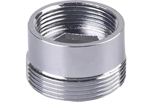 XNTONG - Wasserhahn-Adapter, Innengewinde M18 auf Außengewinde M22 Wasserhahn Luftsprudler Adapter, Geeignet für Belüfteranschluss an Küchenarmaturen,(M18-M22)