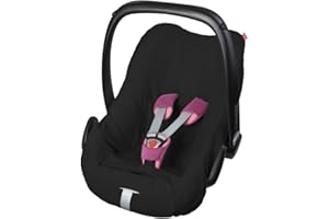 ByBoom Tissu éponge, couverture d’été, protection pour siège, siège auto, par exemple Maxi Cosi CabrioFix, City, Pebble, etc., conçu en Allemagne, fabriqué dans l’UE, couleur : rose