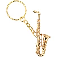 Collana Ciondolo Sassofono In Acciaio Inox Per Donna, Gioiello Musicale Elegante Con Catena 70 Cm, Regalo Per Amanti Della Musica E Feste