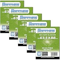 Red Glove - 5 Pack 100 Sapphire Sleeves Green 63,5 x 88 SPGREEN5P