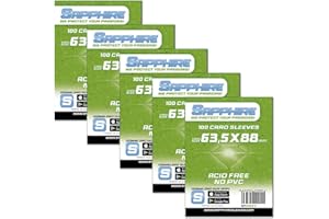 Red Glove - 5 Pack 100 Sapphire Sleeves Green 63,5 x 88 SPGREEN5P