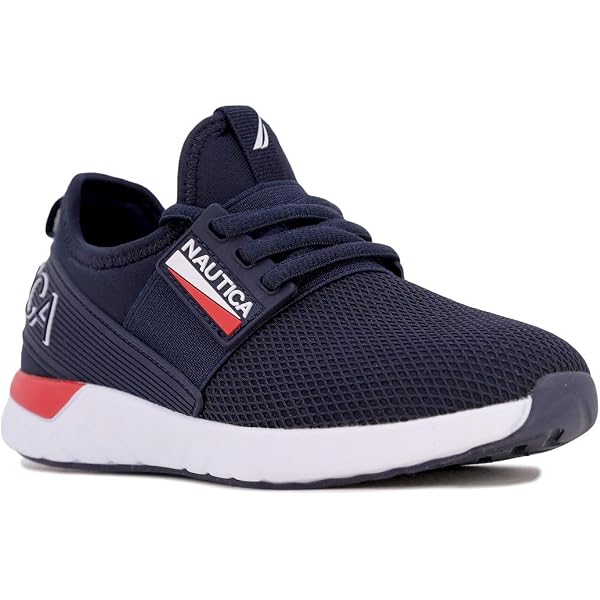 Nautica Kids Slip-On Sneakers - Athletic Running Shoes For Boys & Girls, Pink Rainbow Metallic - View #3