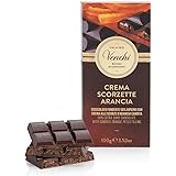 Venchi - Tavoletta di Cioccolato Fondente 56% Ripiena all'Arancia 100g - Senza Glutine