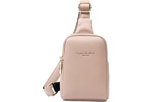 FANDARE Women Sling Bag Leather Shoulder Crossbody Backpack Girl Waterproof Chest Bag Lady Shoulder Bag Sport Gym Outdoor Daypacks