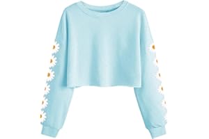 Imily Bela Girls Sweatshirt jumper Kids Long Sleeve Short Pullover for for 3-14 Years