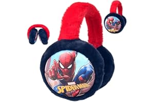 FEIFEI'S BOW Paraorecchie invernali per bambini, ragazzo, ragazza, Spider, Elsa, in pile, termica, calda, in peluche, Uomo Ragno 2, Taglia unica