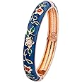 UJOY Womens Colorful Enamel Bangle Bracelet With Gift Box