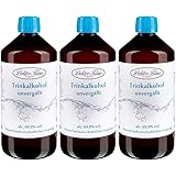3 x 700ml Primasprit/Trinkalkohol/Weingeist/Ethanol 69.9% Vol. Alc. in brauner PET Flasche mit OV von Doktor Klaus