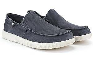 WALK IN PITAS | WP150 Slip ON Washed | Mocasines de Hombre | Náuticos Casual | Zapatillas de Verano | Zapatos Casuales y Cómodos | Calzado de Pitas