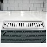 TİNEKE GRİ Renk Uzun Model K&ouml;t&uuml; Koku &Ouml;nleyici Silikon Mat Banyo Mutfak Lavabo Balkon Gider Tıpası Kapağı
