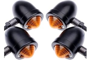KATUR 4pcs Turn Signal Light For Harley Hond Yamah Bobber Custom Chopper Cafe Cruiser