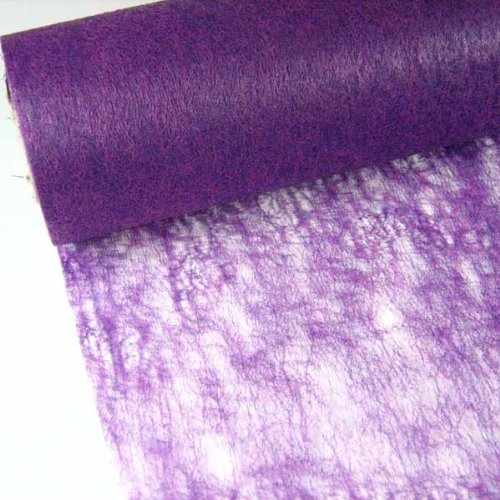 Vlies Tischband Tischläufer Hochzeit 23cm 20m , Farbe:lila