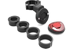 ANOMAT Airtag Bike Mount Hidden,Bicycle Rear Reflector Airtags Holder,Anti-Theft for Road Bike,Mountain Cycling,E-Scooter - Black